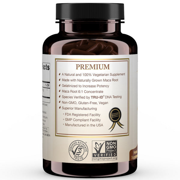 Maca Root Concentrate Supplement - 120 Capsules
