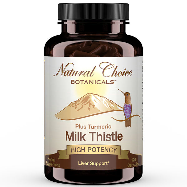 Milk Thistle Extract Plus Turmeric Supplement - 120 Capsules